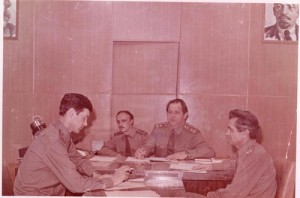 Руководство республиканского военкомата Туркменистана и я (слева)